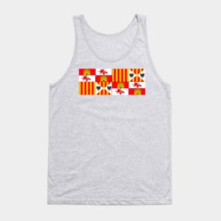 Flag of the Kingdom of Spain from the time of the Catholic Monarchs in the XV century. Tank Top